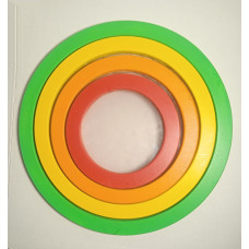 SDC-SET4 Slim Drum Рамочные барабаны 8", 10", 12", 14", с палочкой, разные цвета, Sinkopa