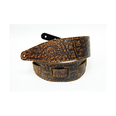 FL8014LT Leather Tigina Ремень для гитары, кожаный, Гранд-Каньон, Fidel