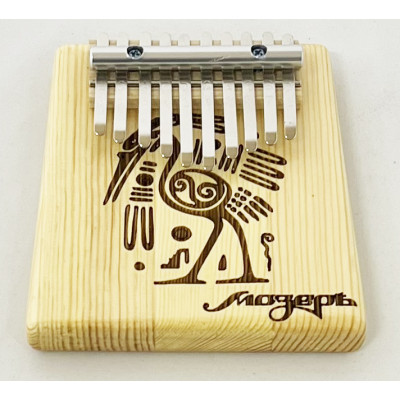 KMKm-2-NEW Florin Калимба, 10 язычков, массив сосны, трапеция, Мозеръ