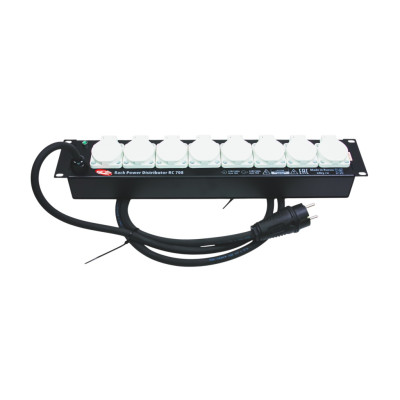 RC708 Дистрибьютор питания, рэковый, EDS