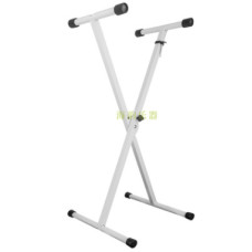 FM-801WH Стойка для клавишных инструментов, Х-образная, белая, Flanger