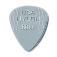 44P.60 Nylon Standard Медиаторы 12шт, толщина 0,60мм, Dunlop