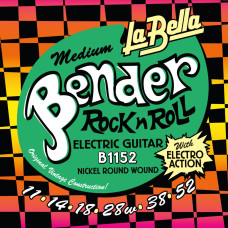 B1152 The Bender Medium Комплект струн для электрогитары, никелированные, 11-52, La Bella