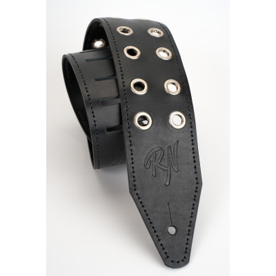 GS7113-BK Ремень для гитары, кожаный, черный, Root Note