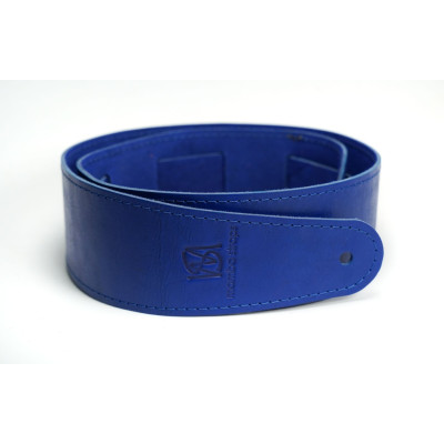 MB6061-118-03 Ремень для гитары, кожаный, синий, Mamba straps