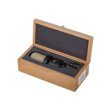 1051122 МК-105-Ч-ФДМ Микрофон конденсаторный, черный, деревянный футляр, Октава