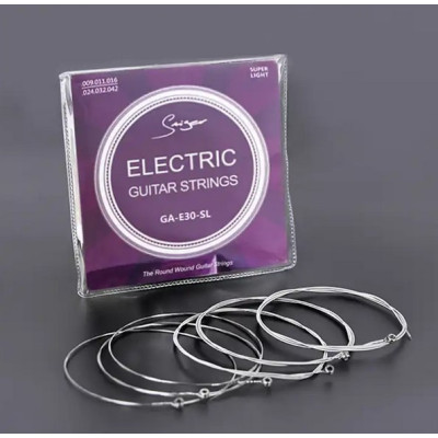 GA-E30-SL Комплект струн для электрогитары, никелированные, 9-42, Smiger