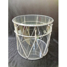 MZ-B34plexK Барабан кавказский 13,5", плексиглас, прозрачный, с чехлом, MEZZO