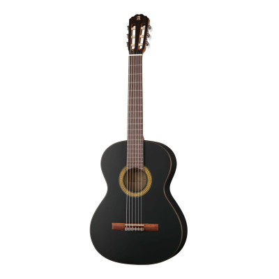 7.150 Классическая гитара 1C в футляре, черная матовая. Alhambra