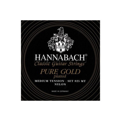 Струны для классической гитары HANNABACH 825MT Medium Tension Pure Gold Plated