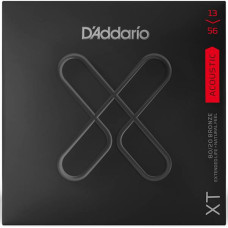 XTABR1356 XT Комплект струн для акустической гитары, бронза 80/20, 13-56, с покрытием, D'Addario