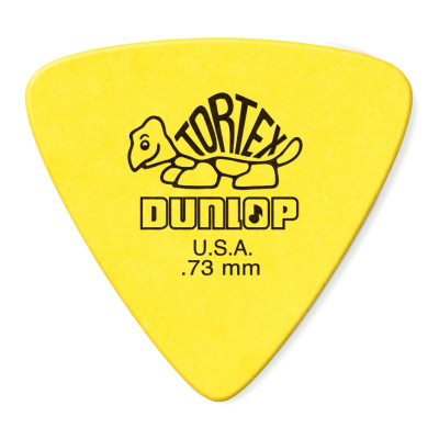 431R.73 Tortex Triangle Медиаторы 72шт, толщина 0,73мм, треугольные, Dunlop