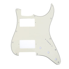 MX1379CM Пикгард для электрогитары Fender Stratocaster HH, 3 слоя, кремовая, Musiclily