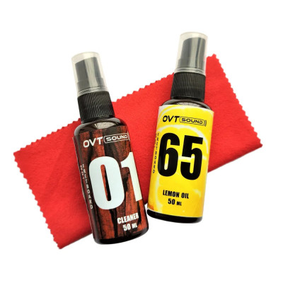 OVTSound-oil.and.cl.50ml Комплект для ухода за накладкой: масло, очиститель, салфетка, OVTSound