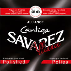510ARH Alliance Cantiga Комплект струн для классической гитары, серебро, Savarez