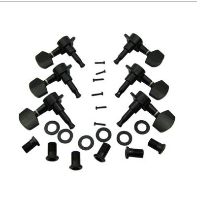 M567-3M763-3 Колки для гитары, 3+3, черные, Musiclily