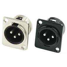 Hot Wire XLR(m) Black разъем гнездовой микрофонный (папа) с замком черный