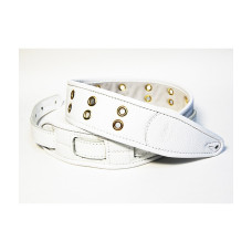 FL7000055CU Leather Custom Ремень для гитары, кожаный, белый, Fidel