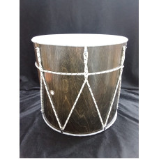 MZ-B12-LewK Барабан кавказский 12", лак эбеновое дерево, с чехлом, MEZZO