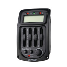 GS-3 Эквалайзер для акустической гитары, врезной, 4-х полосный, с инверсией фазы и тюнером, Cherub