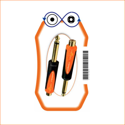 VIRTUOZO 09235 Адаптер SLAD 305: 6,3мм моно джек"папа"/RCA "мама", опт 1 шт