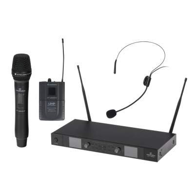 WF-U2602HP Беспроводная микрофонная система, ручной и головной микрофон, Soundsation