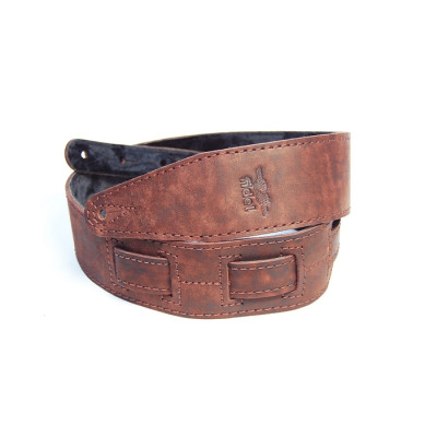 FL60039L21L Leather 21 Ремень для гитары, кожаный, терракота, Fidel