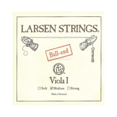 LARSEN Standard струны для альта, среднее натяжение, крепление струны А шарик