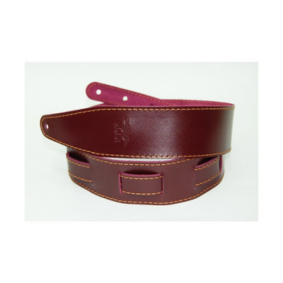 FL111016LP Premier Ремень для гитары, кожаный, бордовый, Fidel