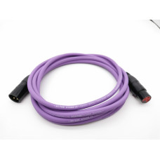 E1-XLR-M-F-0100-7 Кабель микрофонный 1м, фиолетовый, ZZcable