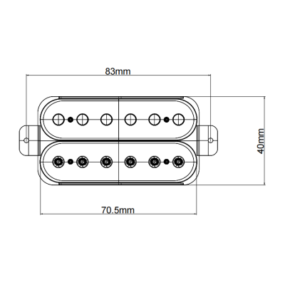MHB-3 Звукосниматель для электрогитары, хамбакер, бриджевый, Smiger
