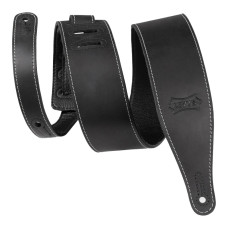 M17BAS-BLK Like Butter Series Ремень для гитары, кожаный, черный, Levy's