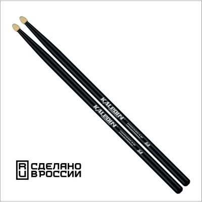 7KLHBBK5A Black 5A Барабанные палочки, граб, флуоресцентные, Kaledin Drumsticks