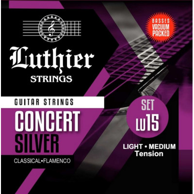 LU-15 Комплект струн для классической гитары, средне-слабое натяжение, Luthier