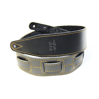 FL60045L21L Leather 21 Ремень для гитары, кожаный, черный, Fidel