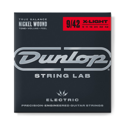 DEN0942 Комплект струн для электрогитары, никелированные, Light, 9-42, Dunlop