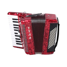 A-8-RD Аккордеон "Тула" 26х72-II-3, красный, Тульская Гармонь