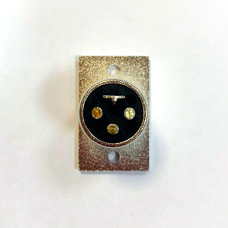 INLINE XLR-MPS Разъем XLR-M панельный, 3 пин, металл, для пайки (SVP555A)