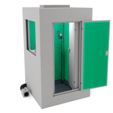 Izoroom-standart-plus-GG Звукоизоляционная кабина, цвет графит/зеленый, IzoCab