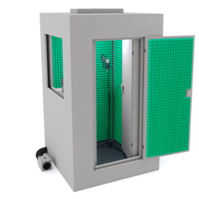 Izoroom-standart-plus Звукоизоляционная кабина, цвет графит/зеленый, IzoCab