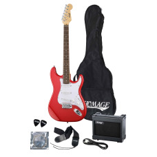 SET-HEG310RD Комплект электрогитары, комбоусилителя, аксессуаров, красный, Homage