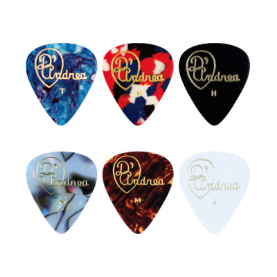 TCC351.071MD Classic Celluloid Медиаторы, 12шт, целлулоид, 0,71мм, D'Andrea