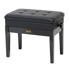 LB-31BKG Банкетка, черная, искусственная кожа, Rin