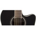 Ovation CS24-5 Celebrity Standard Mid Cutaway Black электроакустическая гитара с вырезом