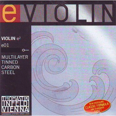 E01 Отдельная струна Е/Ми для скрипки, сталь, Thomastik