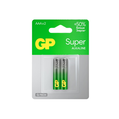 GP24AA21-2CRSBC2 Super Alkaline G-TECH Элемент питания ААА, алкалиновый, 2 шт, GP