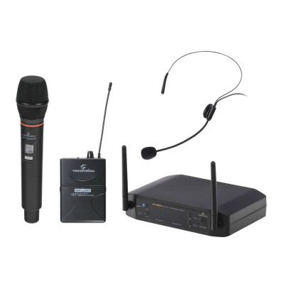 WF-U216HP Беспроводная микрофонная система, ручной и головной микрофон, Soundsation