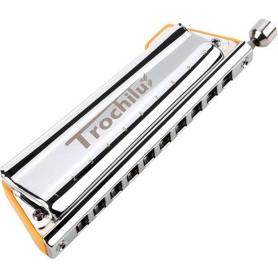 Trochilus-Yellow Solo Губная гармошка, тональность С, хроматическая, желтая, JDR