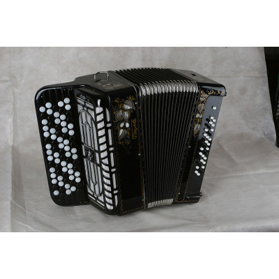 BN-46-BK Баян ученический "Тула" 77/46х37-II, черный, Тульская Гармонь