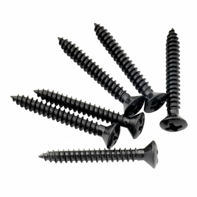 MX3038BK-6 Саморез 3х25мм, черный, 6шт, Musiclily